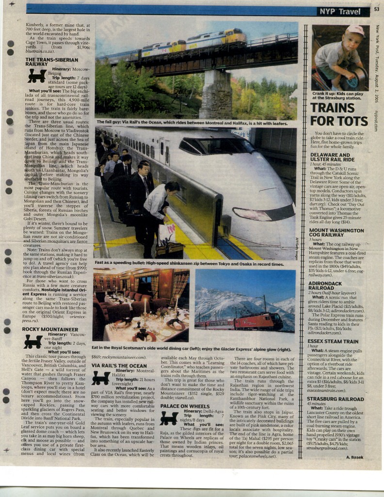 Rail World article from New York Post - Page 2