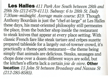 Les Halles restaurant review from Time Out New York